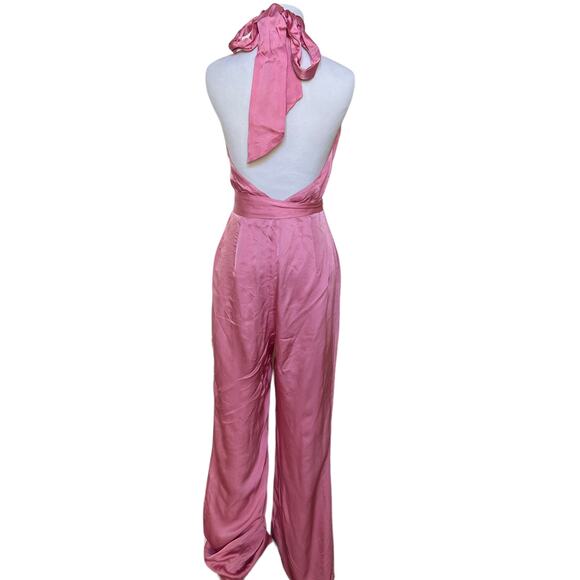 Carlita Jumpsuit (Flawed) in Rosebloom Pink Lovers and Friends Small NWOT - Picture 6 of 9